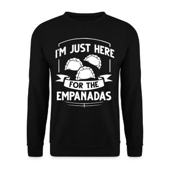 Empanada Argentina Dumpling Spain - Unisex Sweatshirt - black - Front - Alina (178cm) & Michal (187cm)