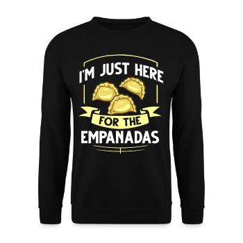 Empanada Argentina Dumpling Spain - Unisex Sweatshirt - black - Front - Alina (178cm) & Michal (187cm)