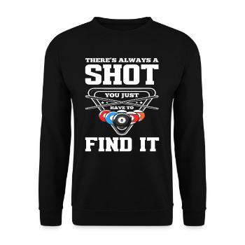 Billard Spieler - Unisex Pullover - Schwarz - Vorne - Alina (178cm) & Michal (187cm)