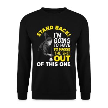 Billiard Hobby Sports Sportsman - Unisex Sweatshirt - black - Front - Alina (178cm) & Michal (187cm)