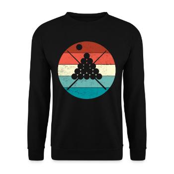 Billard - Unisex Pullover - Schwarz - Vorne - Alina (178cm) & Michal (187cm)