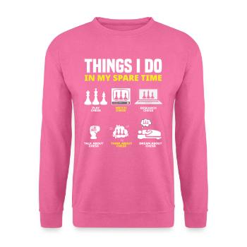 Chess Hobby Recreational Sports - Unisex Sweatshirt - pink - Front
