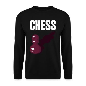 Pièce de pion d’échecs - Sweat-shirt Unisexe - noir - Devant - Alina (178cm) & Michal (187cm)