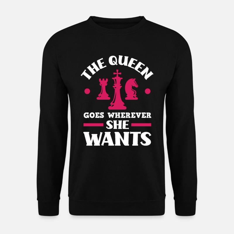 Chess Queen - Unisex Sweatshirt - black