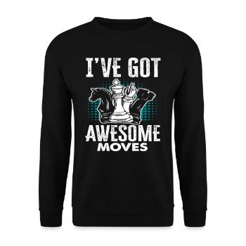 Fier cadeau de joueur d’échecs - Sweat-shirt Unisexe - noir - Devant - Alina (178cm) & Michal (187cm)
