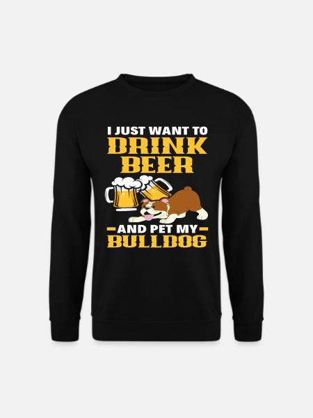Bière Bulldog - Sweat-shirt Unisexe - noir