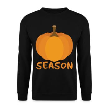 Pumpkin Season - Unisex Sweatshirt - black - Front - Alina (178cm) & Michal (187cm)
