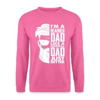 Papa Father's Day Beard Wearer - Unisex Sweatshirt - pink - Front