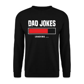 Papa Blague Boutique Fête des pères - Sweat-shirt Unisexe - noir - Devant - Alina (178cm) & Michal (187cm)