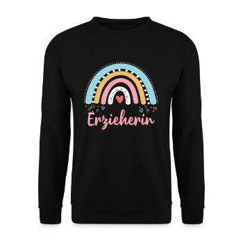 Éducateur Rainbow Pedagogue Enseignant de maternelle - Sweat-shirt Unisexe - noir - Devant - Alina (178cm) & Michal (187cm)