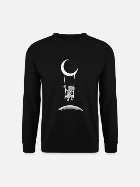 Maman sur Moon Swing Creepy Halloween - Sweat-shirt Unisexe - noir