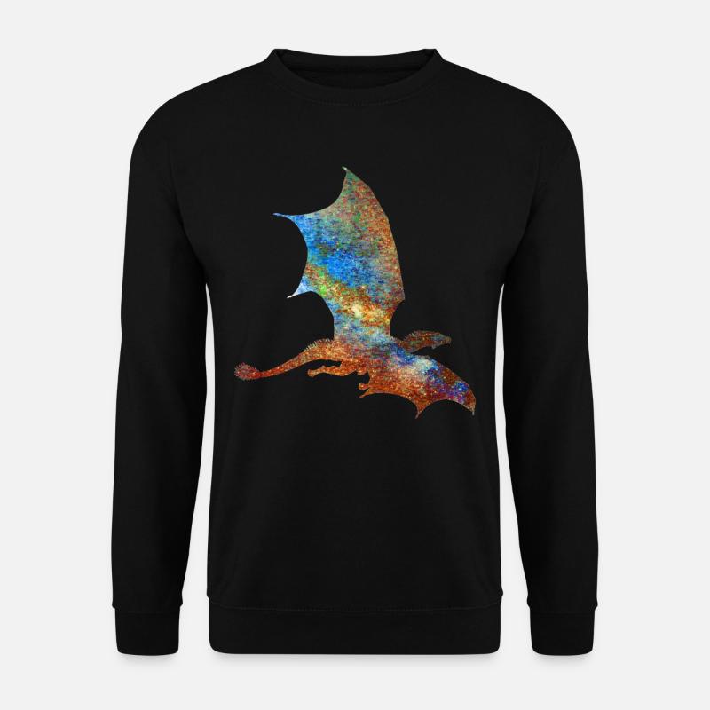 Farbiger Drache - Unisex Pullover - Schwarz