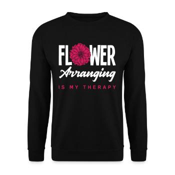 Blumen Blumenladen Florist Floristen - Unisex Pullover - Schwarz - Vorne - Alina (178cm) & Michal (187cm)