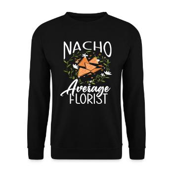 Fleuriste Fleuriste Nacho - Sweat-shirt Unisexe - noir - Devant - Alina (178cm) & Michal (187cm)