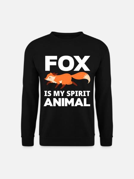 Fuchs Mädchen - Unisex Pullover - Schwarz
