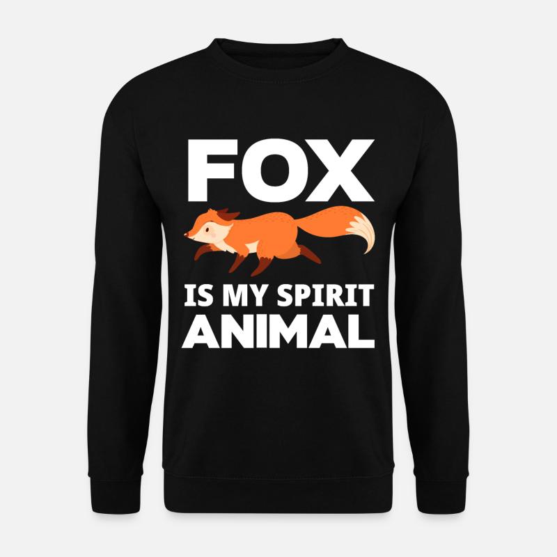 Fille renard - Sweat-shirt Unisexe - noir