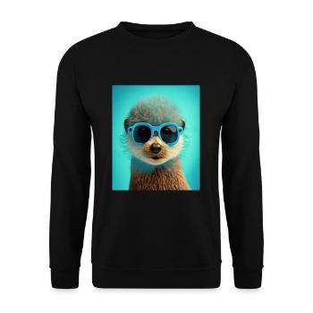 African Otter Pride Pop Art Black Afro Otter - Unisex Sweatshirt - black - Front - Alina (178cm) & Michal (187cm)