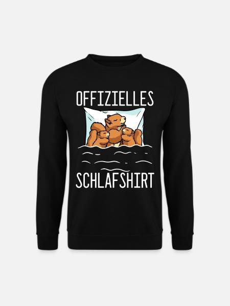 Offizielles Schlafshirt Eichhörnchen Schlafanzug - Unisex Pullover - Schwarz