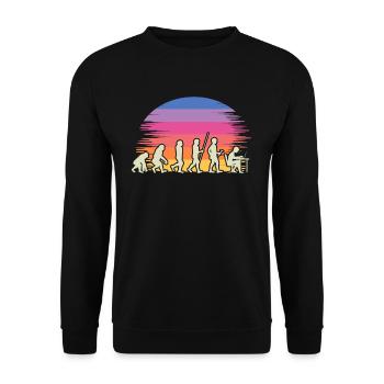 Evolution Gamer mit Laptop PC Gaming Evolution - Unisex Pullover - Schwarz - Vorne - Alina (178cm) & Michal (187cm)