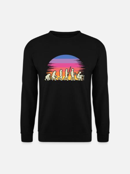 Evolution Gamer mit Laptop PC Gaming Evolution - Unisex Pullover - Schwarz