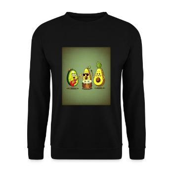 Mexican American Musician Mexican Food Band - Unisex Sweatshirt - black - Front - Alina (178cm) & Michal (187cm)