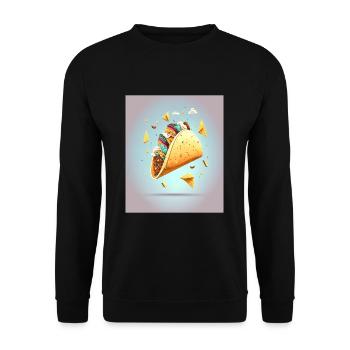 Taco Lover Disassembled Taco Food Humor - Unisex Pullover - Schwarz - Vorne - Alina (178cm) & Michal (187cm)