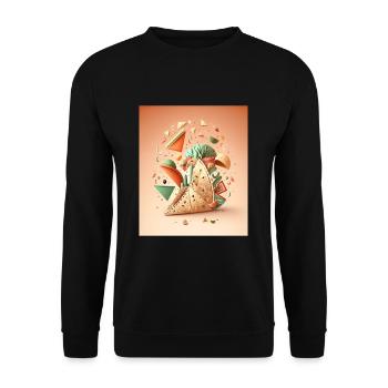 Taco Lover Disassembled Taco Food Humor - Unisex Pullover - Schwarz - Vorne - Alina (178cm) & Michal (187cm)