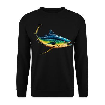 Tuna - Unisex Sweatshirt - black - Front - Alina (178cm) & Michal (187cm)