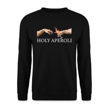 Saint Cocktail Création D’Adam Alcool - Sweat-shirt Unisexe - noir - Devant - Alina (178cm) & Michal (187cm)