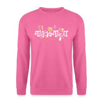 Trick Or Treat Beer - Sweat-shirt Unisexe - rose - Devant