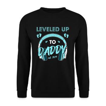 Nivelé jusqu’à papa est. 2024 - Sweat-shirt Unisexe - noir - Devant - Alina (178cm) & Michal (187cm)