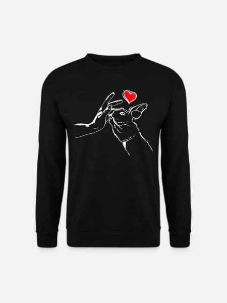 Hasen Liebe Kaninchen High Five - Unisex Pullover - Schwarz