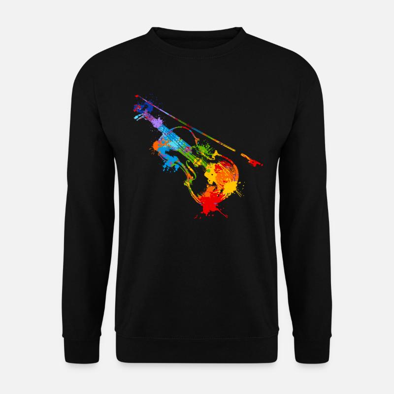 Splash Violine - Unisex Pullover - Schwarz
