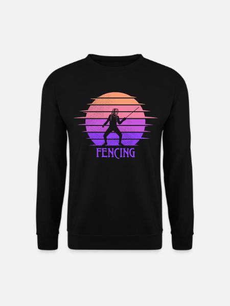 Fechten Mädchen Fechtsport Degen Fechter - Unisex Pullover - Schwarz