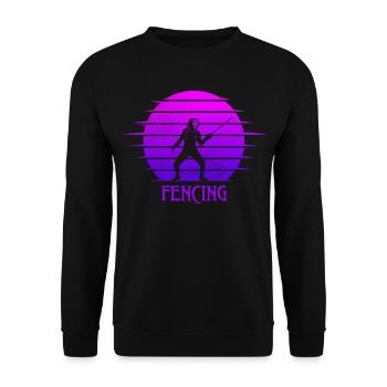 Fencing Fencing Épée Women Fencing - Unisex Sweatshirt - black - Front - Alina (178cm) & Michal (187cm)