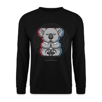 Yoga Koala Koala Yoga - Unisex Pullover - Schwarz - Vorne - Alina (178cm) & Michal (187cm)
