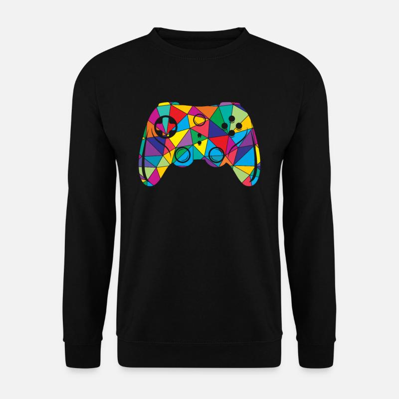 Gaming Polygon Gamer Konsole - Unisex Pullover - Schwarz