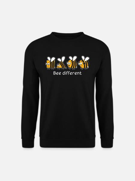 Bee Different Bienen - Unisex Pullover - Schwarz
