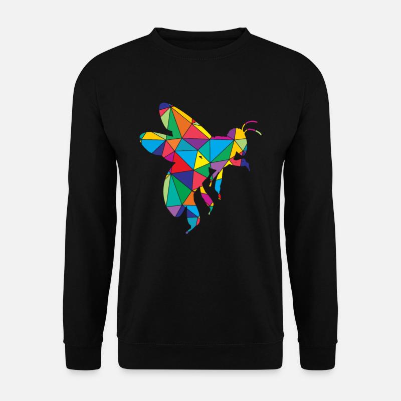 Apiculteur drôle de polygone d’abeille - Sweat-shirt Unisexe - noir