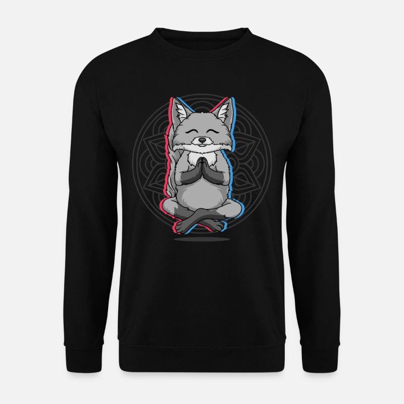 Yoga Fuchs Fuchs Yoga - Unisex Pullover - Schwarz