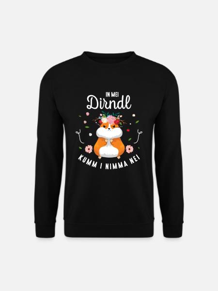In Mei Dirndl Kumm I Nimma Nei Tracht Ersatz - Unisex Pullover - Schwarz