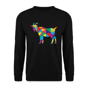 Éleveur de polygones de chèvre Éleveur de chèvres - Sweat-shirt Unisexe - noir - Devant - Alina (178cm) & Michal (187cm)