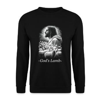 Jesus Christ Christian - Unisex Sweatshirt - black - Front - Alina (178cm) & Michal (187cm)
