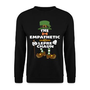 Le lutin empathique Saint-Patrick - Sweat-shirt Unisexe - noir - Devant - Alina (178cm) & Michal (187cm)