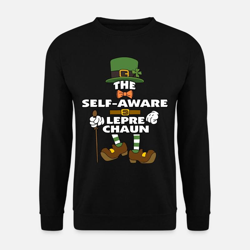 The Self-Aware Leprechaun St Patrick's Day - Unisex Pullover - Schwarz