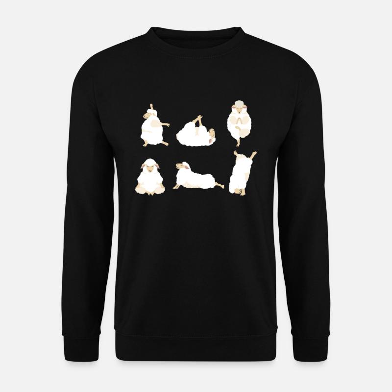 Yoga Sheep - Unisex Sweatshirt - black