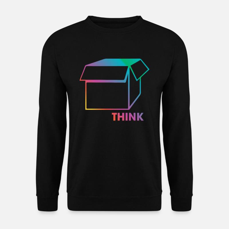Think Outside The Box - Unisex Pullover - Schwarz