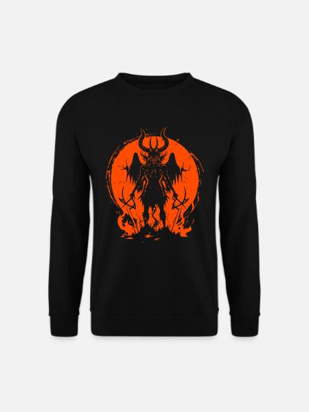 Baphomet Demon Satanic Illustration Satanist - Unisex Sweatshirt - black
