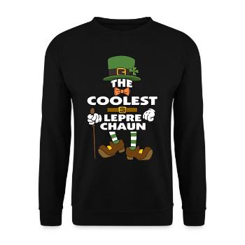 Le lutin le plus cool de la Saint-Patrick - Sweat-shirt Unisexe - noir - Devant - Alina (178cm) & Michal (187cm)