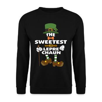 Le plus doux lutin de la Saint-Patrick - Sweat-shirt Unisexe - noir - Devant - Alina (178cm) & Michal (187cm)